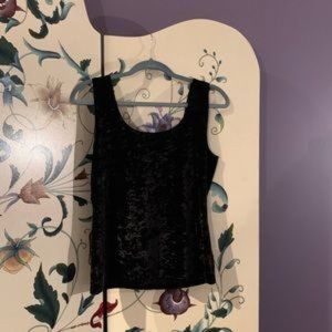 Hanky Panky crushed black velvet tank